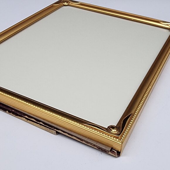 Gold-Toned Decorative Picture Frame With Ornate Corners & Velvet Backing 8X10 VT - Picture 8 of 9